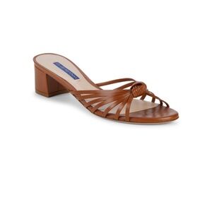 Stuart Weitzman Sidney leather slides